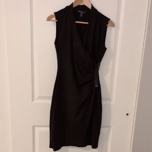 Kenneth Cole Black Sleeveless Midi Dress